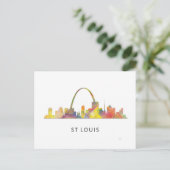 ST LOUIS, MISSOURI SKYLINE WB1 - POSTKARTE (Stehend Vorderseite)