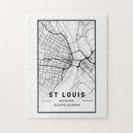 St Louis Missouri USA Cities Travel City Karte Puzzle