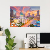 St. Louis, Missouri, USA Poster (Heimbüro)