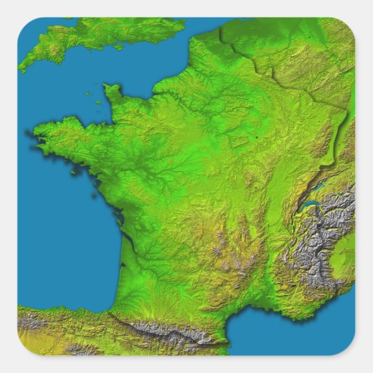 St. Louis, Missouri, USA Quadratischer Aufkleber (Vorderseite)