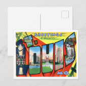 St. Louis, Missouri Vintag Big Letters Postcard Postkarte (Vorne/Hinten)