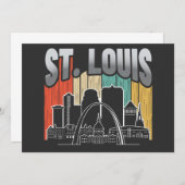 St. Louis Missouri Vintag Einladung (Vorne/Hinten)