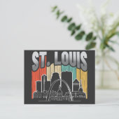 St. Louis Missouri Vintag Postkarte (Stehend Vorderseite)
