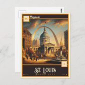 St. Louis, Missouri | VINTAG Postkarte (Vorne/Hinten)