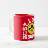 St. Louis, Missouri Zweifarbige Tasse (Vorderseite Links)