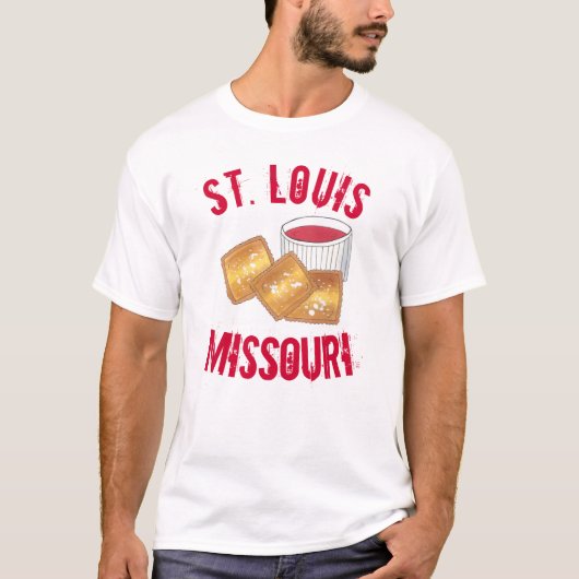 St. Louis MO Missouri Toasted Fried Ravioli Food T-Shirt (Vorderseite)