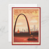 St Louis, MO Postkarte (Vorne/Hinten)