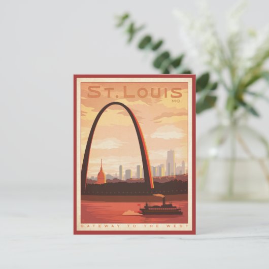St Louis, MO Postkarte (Stehend Vorderseite)