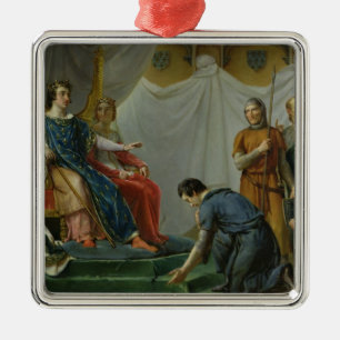 St. Louis Pardonning Mauclerc Silbernes Ornament