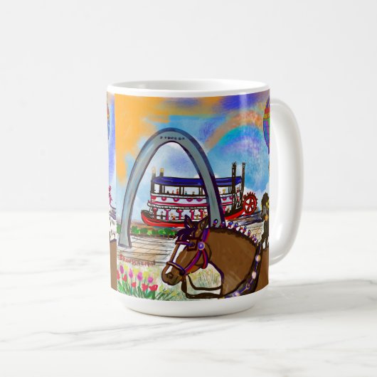 St. Louis Poodle Cup Kaffeetasse (VorderseiteRechts)