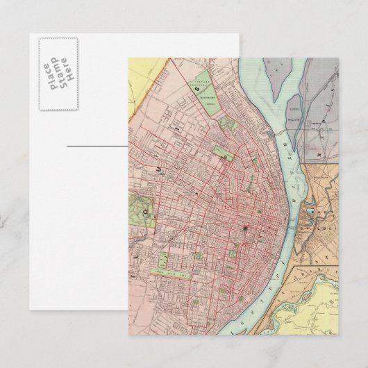 St. Louis Postkarte (Vorne/Hinten)