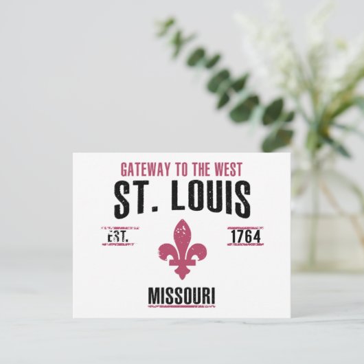 St. Louis Postkarte (Stehend Vorderseite)