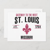 St. Louis Postkarte (Vorne/Hinten)