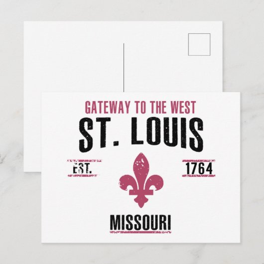 St. Louis Postkarte (Vorne/Hinten)