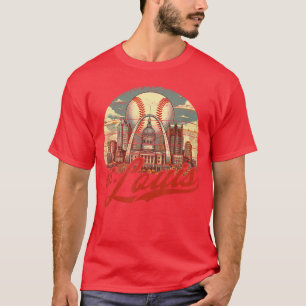 St Louis Retro-Baseball-Fan trifft sich zum Spielt T-Shirt