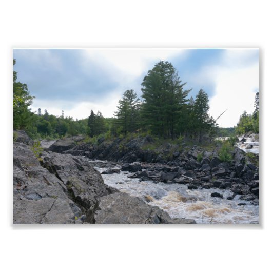 St. Louis River Rocks and Rapids Fotodruck (Vorne)