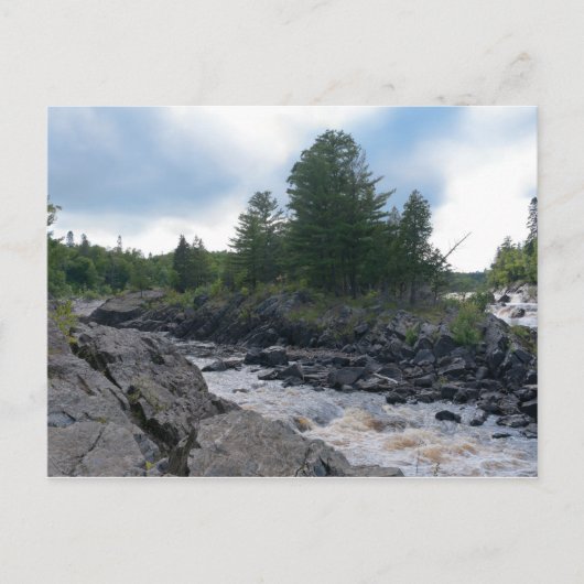 St. Louis River Rocks and Rapids Postkarte (Vorderseite)