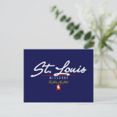 St. Louis Script Postkarte (Stehend Vorderseite)