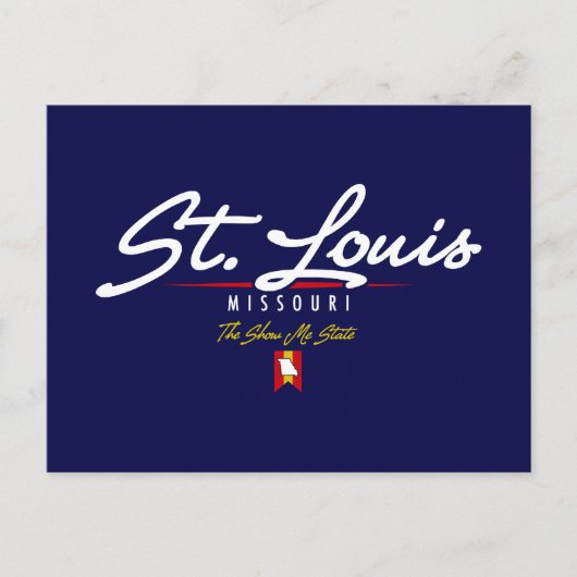St. Louis Script Postkarte (Vorderseite)