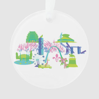 St. Louis-Sehenswürdigkeit-Acryl-Circle-Ornament Ornament