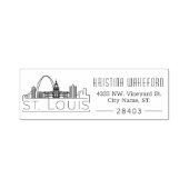 St. Louis | Selbstfarbige Briefmarke der benutzerd Permastempel (Design)