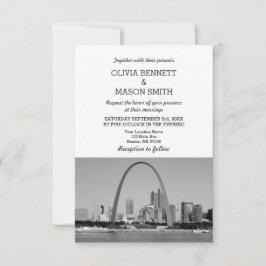 St. Louis Skyline Cityscape Hochzeit Einladung
