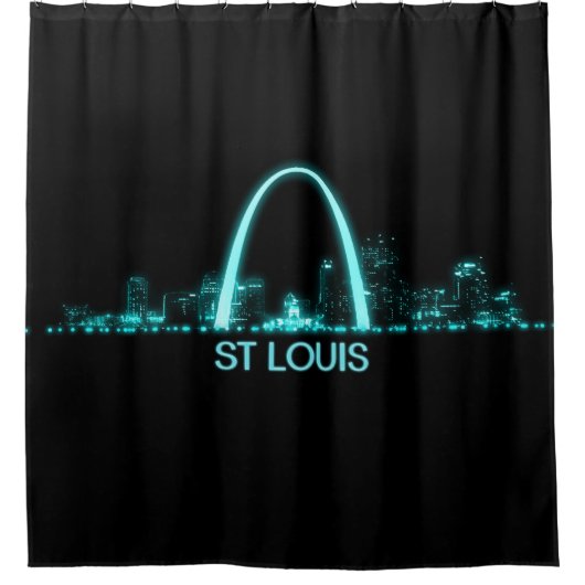 St. Louis Skyline Duschvorhang (Vorderseite)