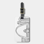 St. Louis Skyline Gepäckanhänger (Vorderseite vertikal)