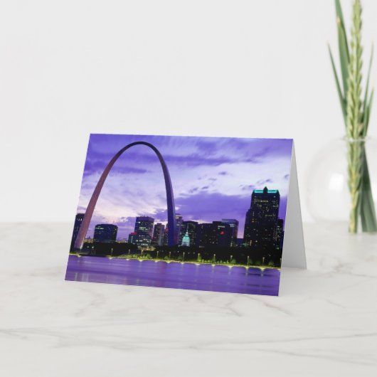 St. Louis Skyline Karte (Vorderseite)