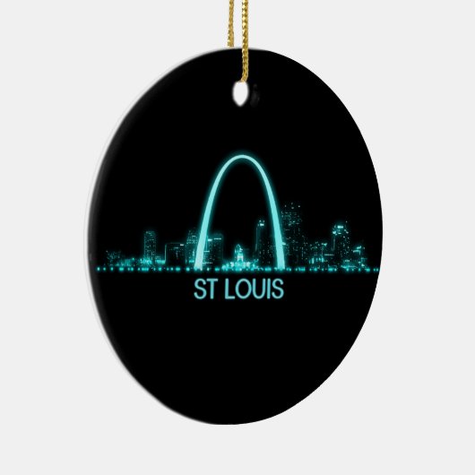 St. Louis Skyline Keramik Ornament (Rechts)