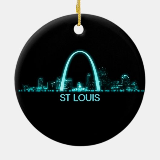 St. Louis Skyline Keramik Ornament (Hinten)
