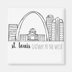 St. Louis Skyline Magnet