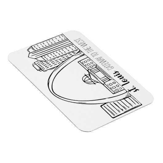 St. Louis Skyline Magnet (Rechte Seite)