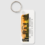 St. Louis Skyline Map Koordinates Schlüsselanhänger (Vorderseite)