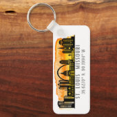 St. Louis Skyline Map Koordinates Schlüsselanhänger (Vorderseite)