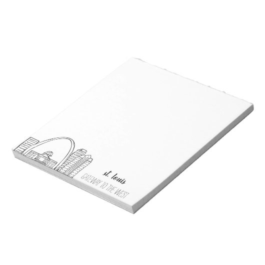 St. Louis Skyline Notizblock (Rotiert)
