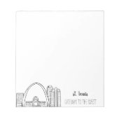 St. Louis Skyline Notizblock (Vorderseite)