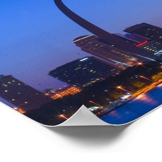 St. Louis Skyline Poster (Ecke)