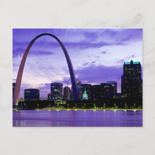 St. Louis Skyline Postkarte