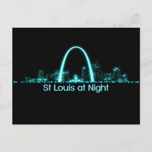 St Louis Skyline Postkarte (Vorderseite)