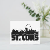 St Louis Skyline Postkarte (Stehend Vorderseite)