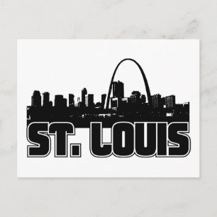 St Louis Skyline Postkarte