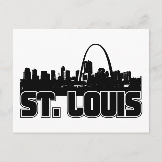 St Louis Skyline Postkarte (Vorderseite)