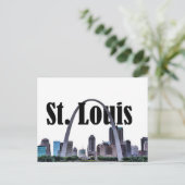 St. Louis Skyline w/ St. Louis in the Sky Postcard Postkarte (Stehend Vorderseite)