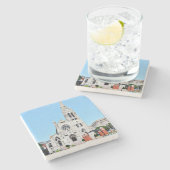 St. Louis, St. Francis Xavier Untersetzer. Steinuntersetzer (Seitenansicht)