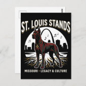 St. Louis Stands Great Dane Cultural Legacy Art Postkarte (Vorne/Hinten)