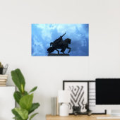 St. Louis-Statue im Forest Park Poster (Heimbüro)