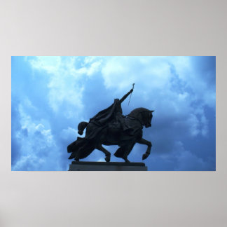 St. Louis-Statue im Forest Park Poster