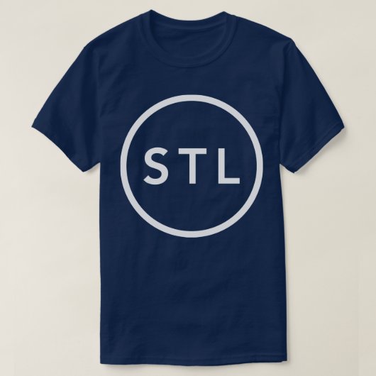 St Louis STL Circle Verlassen Chest TShirt (Design vorne)