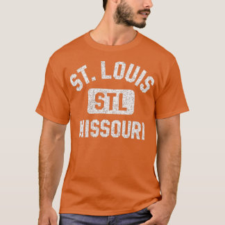 St Louis STL Missouri Gym Style gestört White P T-Shirt